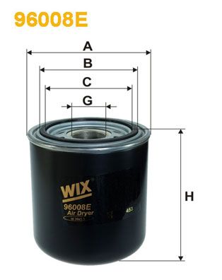 WIX FILTERS Ilmankuivaus patruuna, paineilmalaite 96008E